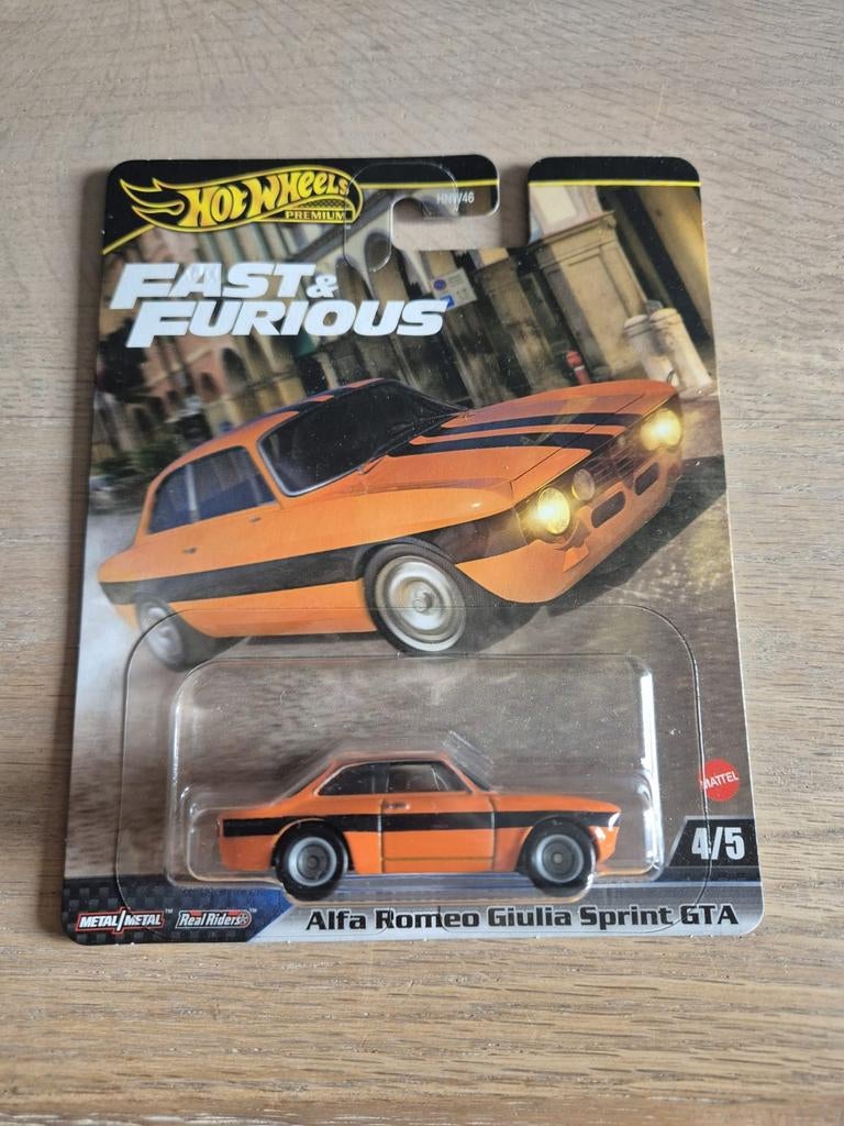 Hot Wheels Premium F&F - Alfa Romeo Giulia Sprint GTA, Ophalen of Verzenden, Nieuw, Auto