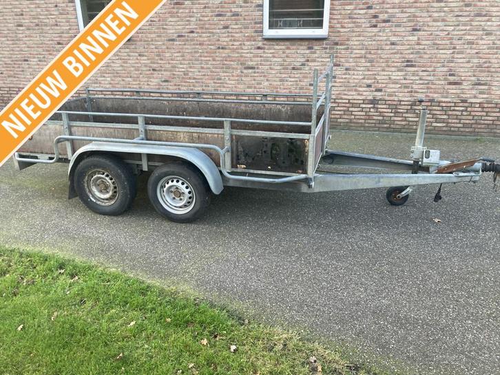 Hapert tandemasser bakwagen aanhanger 2000 kg, Auto diversen, Aanhangers en Bagagewagens, Gebruikt