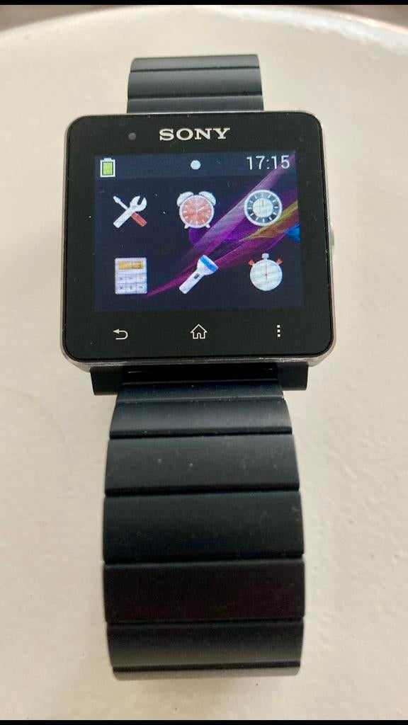 Sony Smartwatch 2 SW2 Zwart Metaal - Zo goed als nieuw., Afstand, Zwart, Ophalen of Verzenden, Zo goed als nieuw