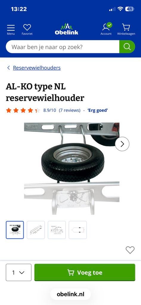 Alko reserwielhouder, Ophalen of Verzenden, Gebruikt