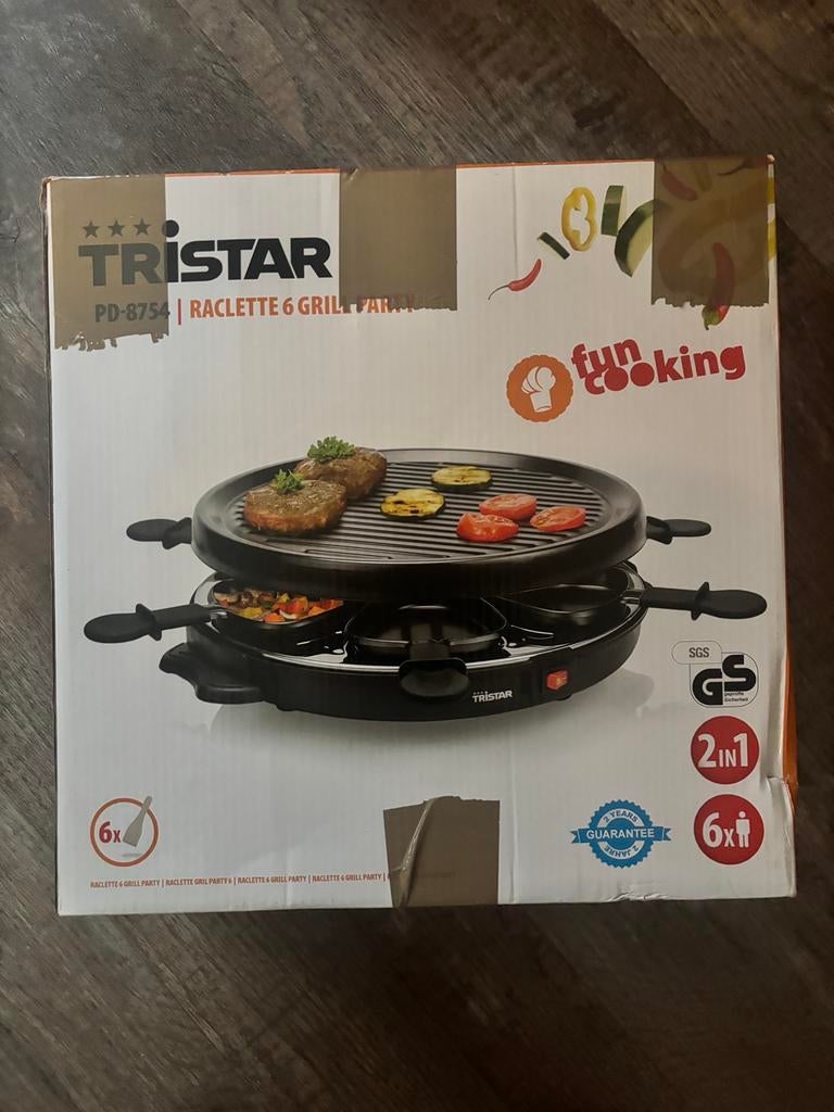 Gourmetstel Tristar 6p NOOIT GEBRUIKT, Witgoed en Apparatuur, Gourmetstellen, Ophalen of Verzenden, Nieuw, 4 t/m 7 personen