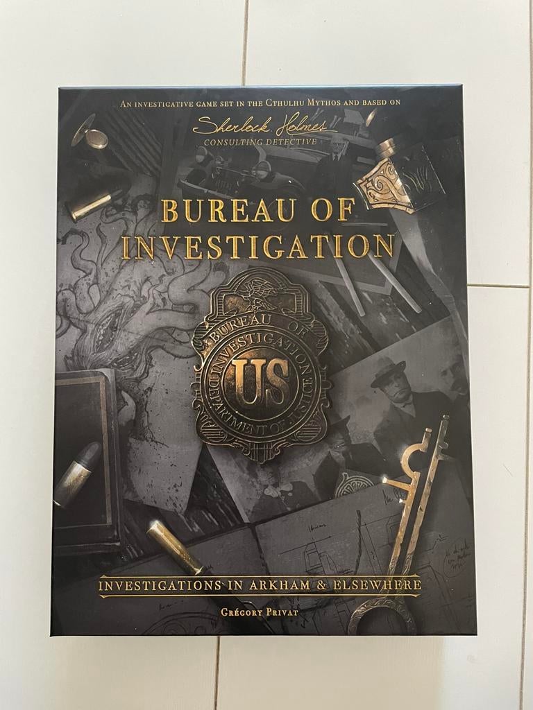 Bureau of Investigation spel (mysteries oplossen), Hobby en Vrije tijd, Gezelschapsspellen | Bordspellen, Ophalen, Zo goed als nieuw