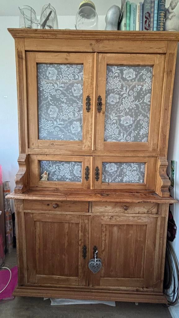 Brocante grenen buffetkast, Ophalen, Gebruikt, Brocante, 50 tot 75 cm