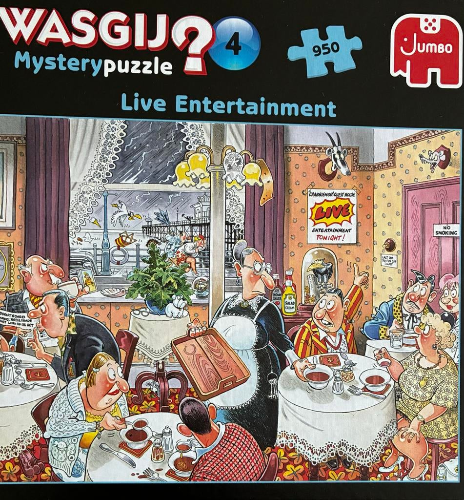 Wasgij Mystery 4 Live Entertainment puzzel 950 stukjes, Hobby en Vrije tijd, Denksport en Puzzels, Ophalen of Verzenden, 500 t/m 1500 stukjes