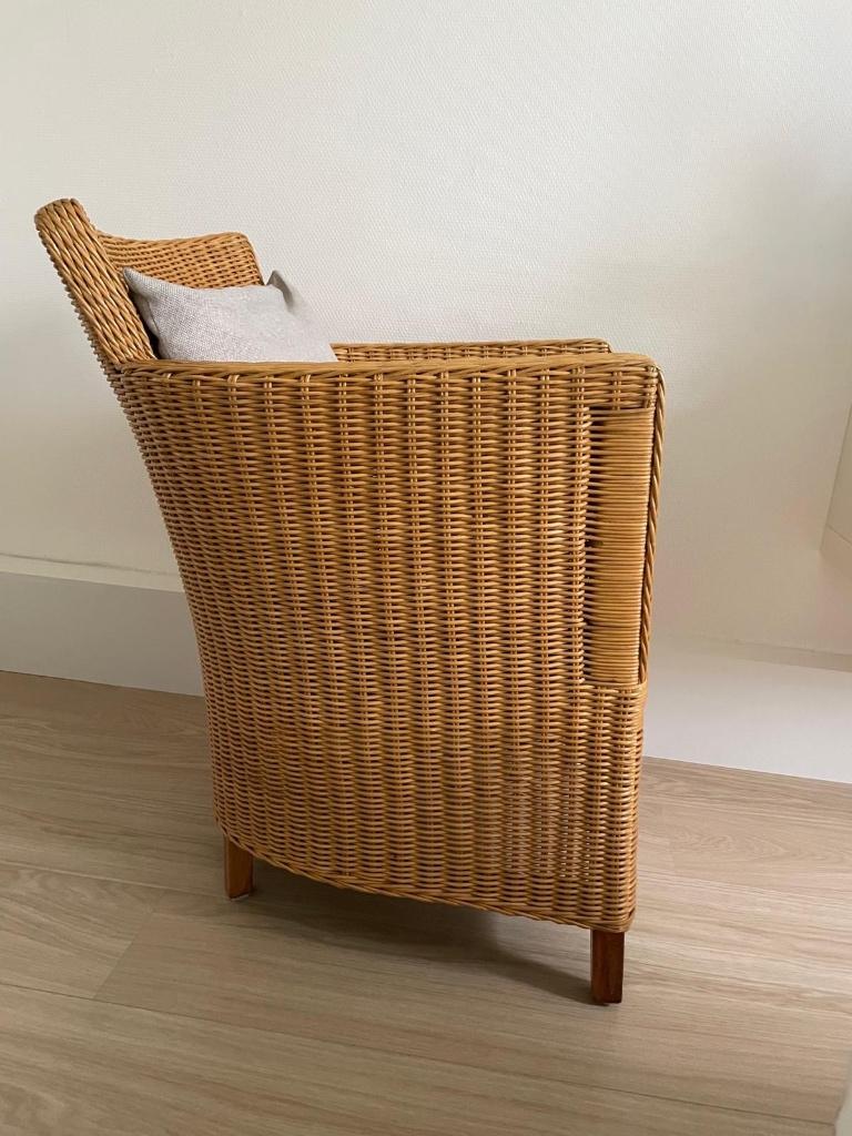 Rotan stoel, Ophalen, Gebruikt, Bruin, Riet of Rotan