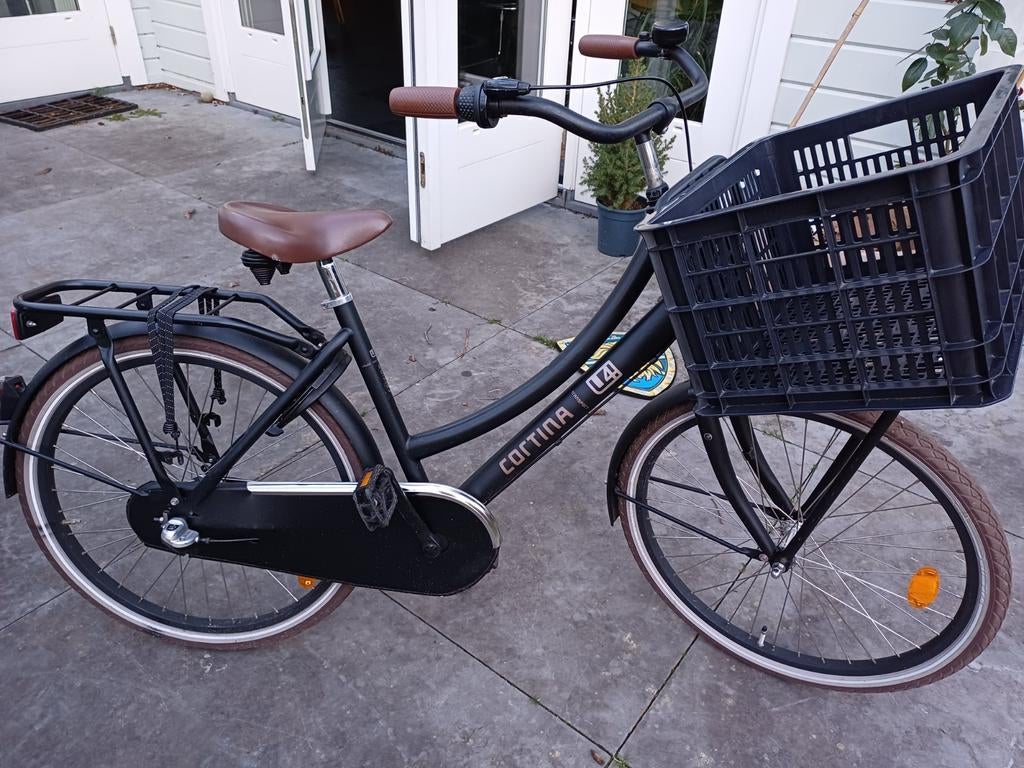 Cortina U4 Meisjesfiets 24 inch met voordrager, Fietsen en Brommers, Fietsen | Meisjes, Ophalen, 24 inch, Versnellingen, Zo goed als nieuw