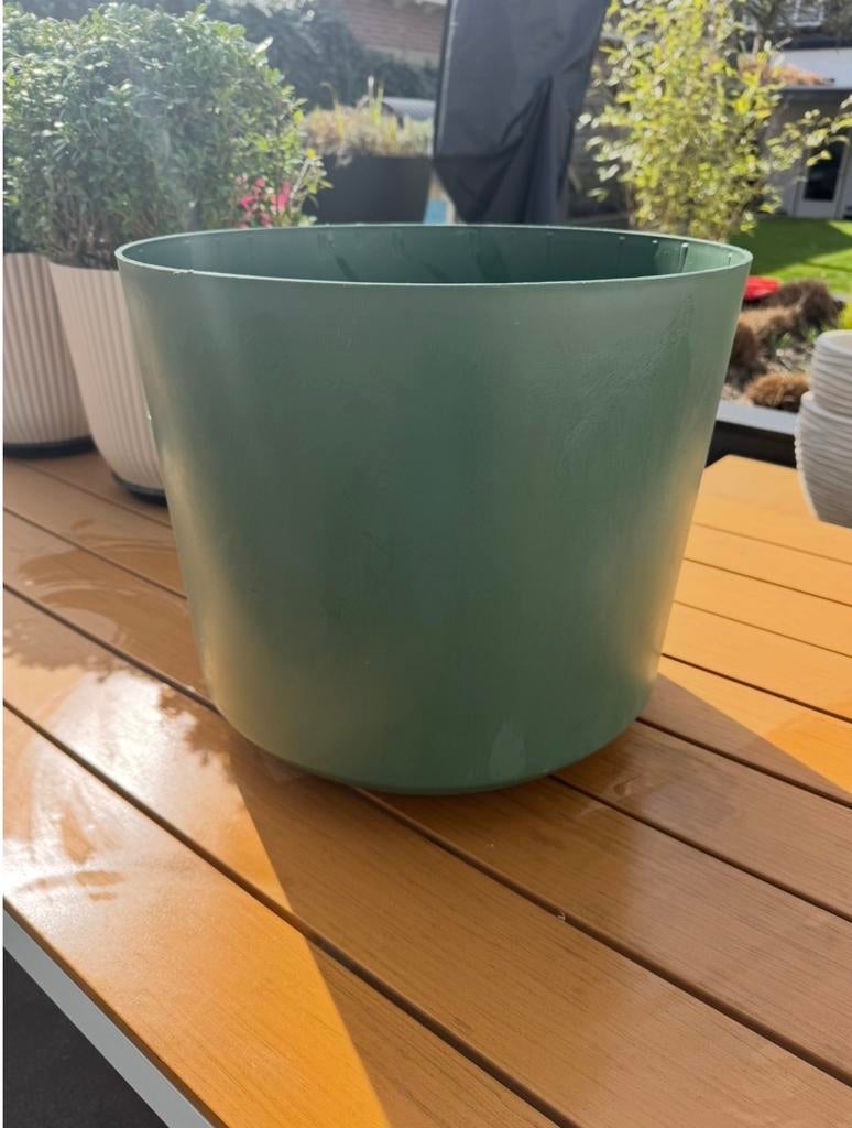 Grote groene plantenbak, Ophalen, Kunststof, Gebruikt, Balkon
