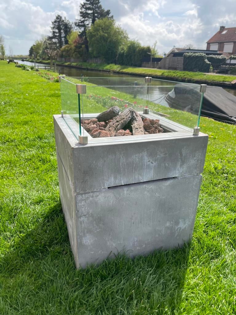 Cosi Brixx 60 Concrete look Vuurtafel, Tuin en Terras, Vuurtafels, Ophalen, Gebruikt