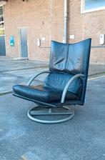 Vintage Rolf Benz leren swivel fauteuil, Torino BMP, Ophalen, Tweedehands, Tweedehands, 75 tot 100 cm