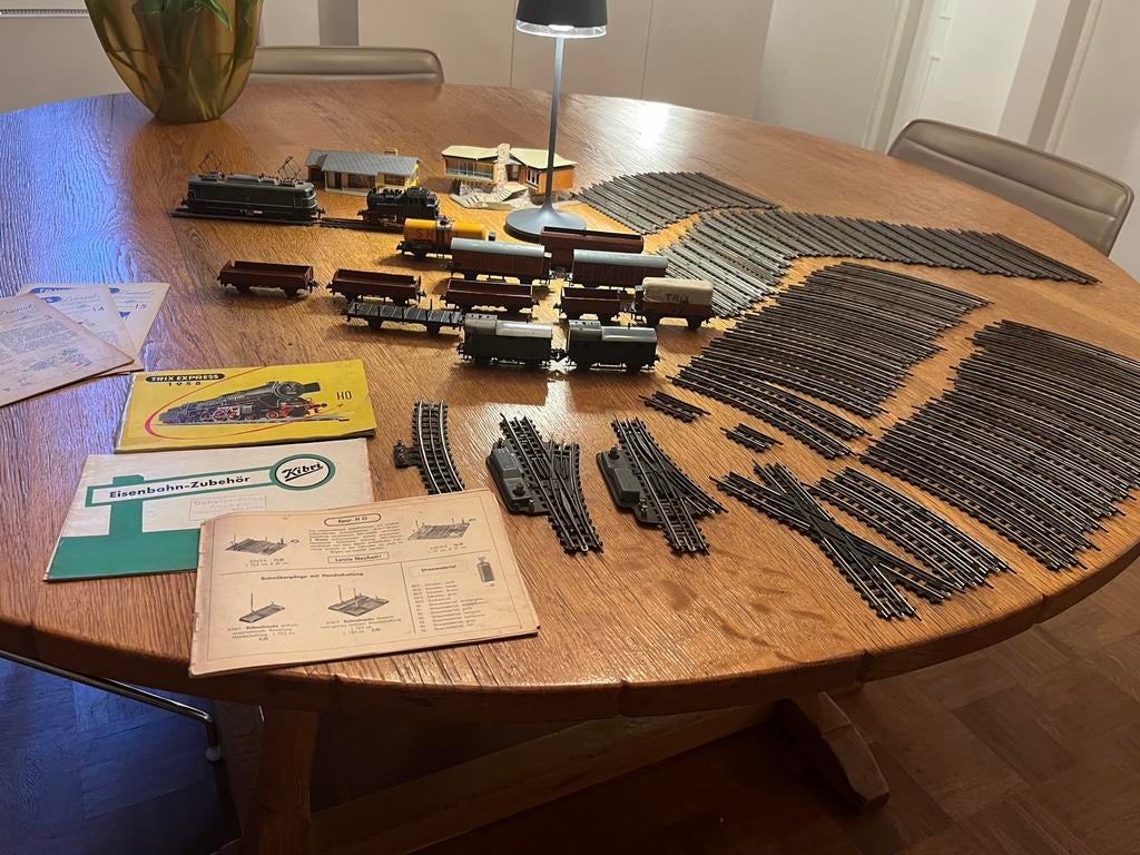 Modeltreinen Trix eind 50 jaren, Hobby en Vrije tijd, Modeltreinen | H0, Ophalen, Gebruikt, Gelijkstroom, Trix