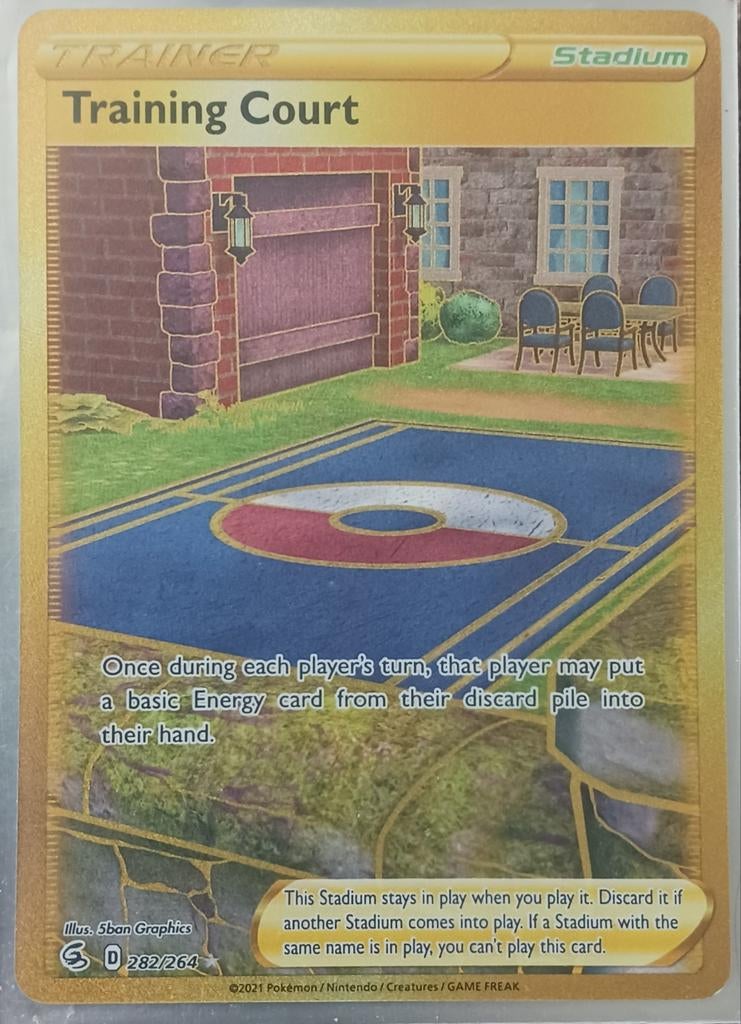 Pokemon kaart golden Training Court, Verzenden, Nieuw, Speelkaart(en)
