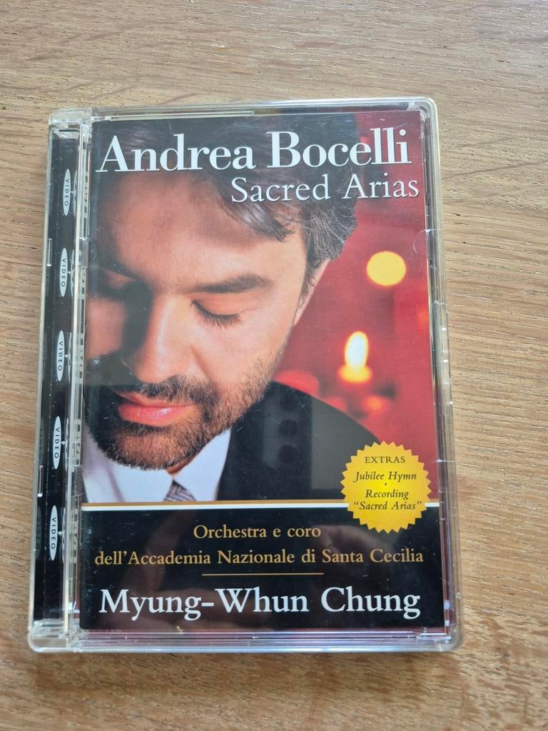 Andrea Bocelli - Sacred Arias DVD, Alle leeftijden, Ophalen of Verzenden, Gebruikt, Muziek en Concerten