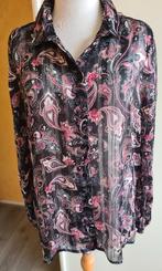 Voile bloesje van de Cottonclub maat XL, Zwart, Maat 46/48 (XL) of groter, Ophalen of Verzenden, Zo goed als nieuw