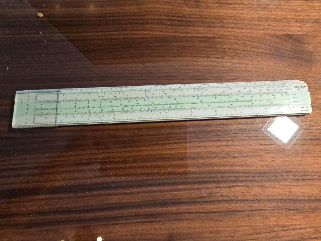 Nestler Rietz 0239-vintage rekenliniaal- € 20, Antiek en Kunst, Antiek | Gereedschap en Instrumenten, Ophalen of Verzenden
