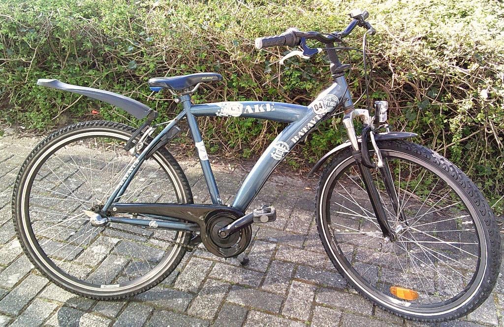 STOERE BATAVUS SNAKE 26 INCH 3V + VVV FRAME 48 CM., Terugtraprem, Gebruikt, Versnellingen, Batavus Snake