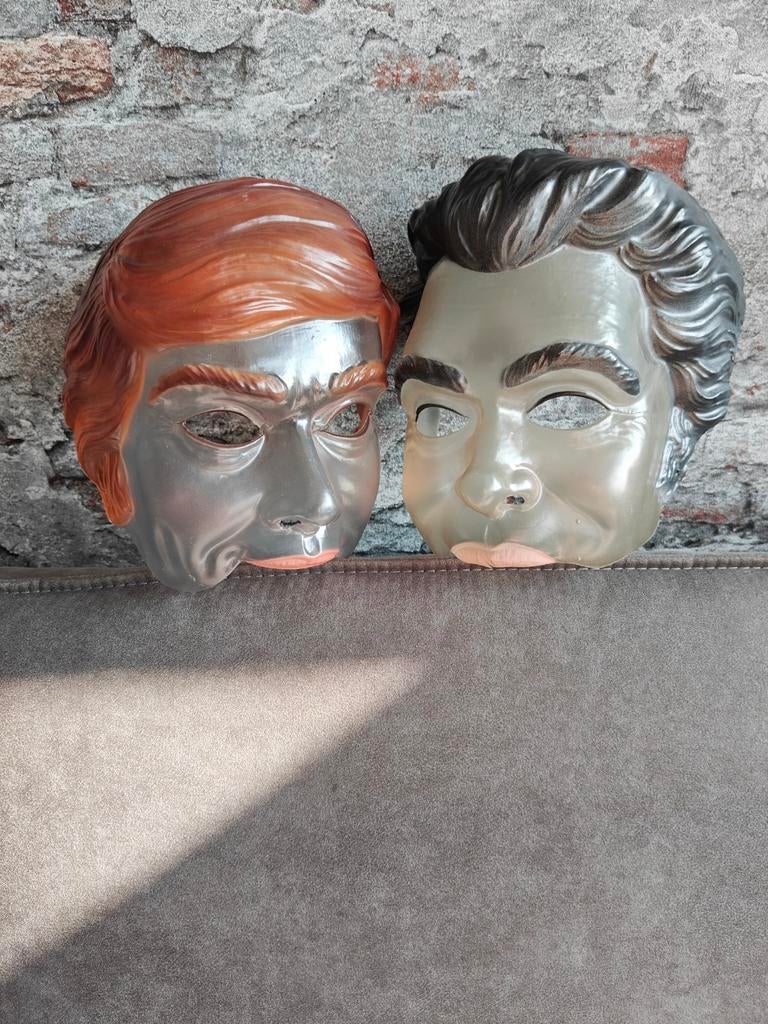 2 Vintage Cesar Maskers Jaren '80, Ophalen of Verzenden, Gebruikt
