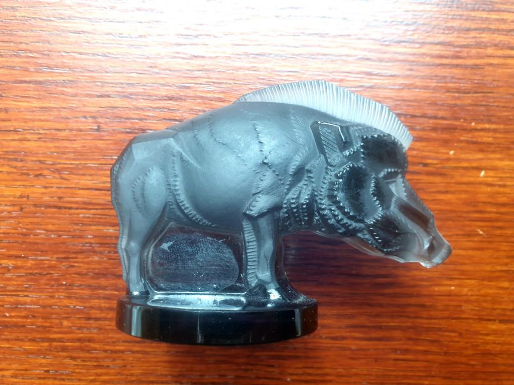 R. Lalique Sanglier, Antiek en Kunst, Ophalen of Verzenden