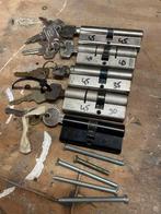 Diverse Cilinders met Sleutels, Ophalen of Verzenden, Gebruikt, Overige materialen, Slot