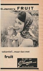 retro reclame 1962 Jamin fruit jaren 60 vakantiesnoep, Verzenden, Overige typen