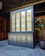 Franse Servieskast | Donkere Buffetkast | Vitrinekast #2238, Huis en Inrichting, Kasten | Buffetkasten, Niet ingevuld, 200 cm of meer