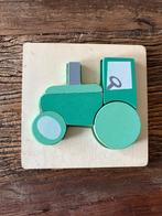 Houten puzzel tractor trekker, Ophalen of Verzenden, Gebruikt
