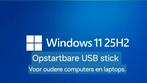 Windows 11 25H2 NL op USB stick voor oudere PC's en laptop, Computers en Software, Besturingssoftware, Verzenden, Nieuw, Windows