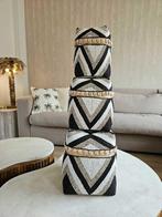 Hoge offermanden beige zwart uit Bali, Overige materialen, Mand, Info@tropicahome.nl, Nieuw