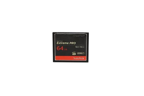 Sandisk Extreme Pro 64GB 160MB/s Compact Flash geheugenkaart, Audio, Tv en Foto, Fotografie | Geheugenkaarten, Zo goed als nieuw