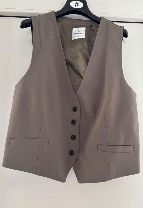 Summum NIEUW gilet / vestje maat 44 clay, Kleding | Dames, Jasjes, Kostuums en Pakken, Nieuw, Jasje, Maat 42/44 (L), Overige kleuren