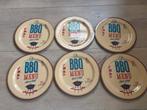 6 Melamine BBQ borden, Overige materialen, Gebruikt, Ophalen of Verzenden, Bord(en)