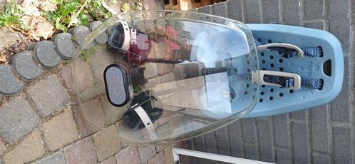 Yepp voorzitje met windscherm, Fietsen en Brommers, Fietsaccessoires | Fietsstoeltjes, Gebruikt, Voorzitje, 0 t/m 13 kg, Voetsteuntjes