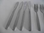 8 vintage Esmeyer bestek stippen reliëf RVS Solingen 1960 ps, Antiek en Kunst, Antiek | Bestek, Ophalen of Verzenden