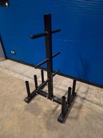 Gewichten rek 30mm ruimte voor 6 halterstangen, Sport en Fitness, Fitnessmaterialen, Ophalen