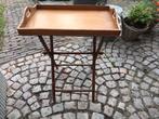 Engels houten inklapbaar bijzettafel, tafel dienblad, Ophalen, Gebruikt, Rechthoekig, Hout