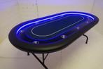 4x Pokertafel LED nieuw speel kaarten casino black tafel, Ophalen, Zo goed als nieuw