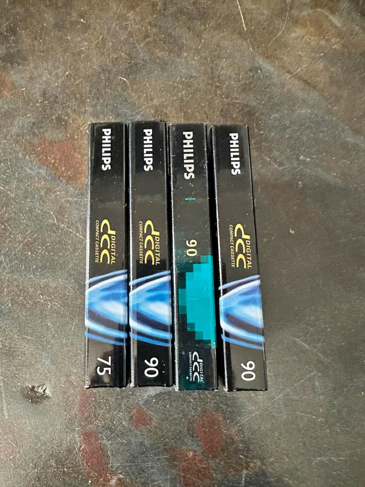 4x Philips DCC Cassettes - in orginele verpakking, Cd's en Dvd's, Cassettebandjes, Nieuw in verpakking, Onbespeeld, Overige genres
