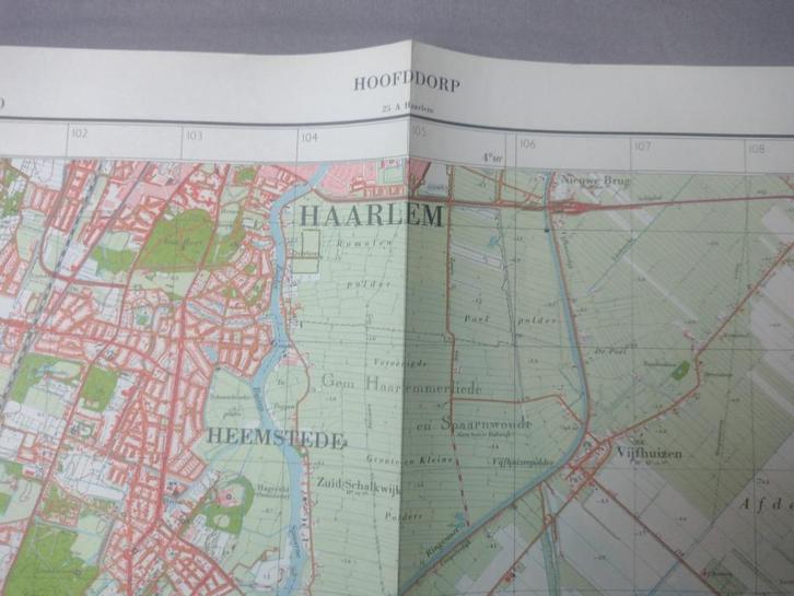 25 C Hoofddorp De Glip Aerdenhout Vijfhuizen 1961, Antiek en Kunst, Kunst | Litho's en Zeefdrukken, Ophalen of Verzenden