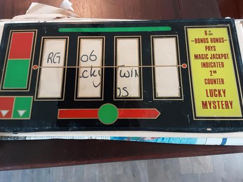 slotmachine glas diversen, Verzamelen, Automaten | Gokkasten en Fruitautomaten, Gebruikt, Ophalen of Verzenden
