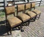 4 Prachtige Antieke houten Stoelen, Antiek en Kunst, Antiek | Meubels | Stoelen en Banken, Ophalen