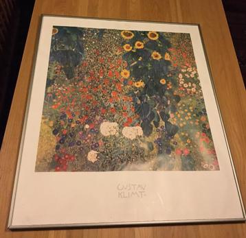 Gustav Klimt schilderij poster canvas 81x71cm lijst beschikbaar voor biedingen