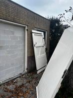 Dubbele Garagedeuren met Kozijn - 240x245cm, Ophalen, Gebruikt, Garagedeur, Hout