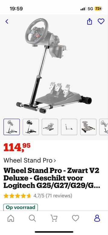 Wheel Stand Pro Logitech - Zwart beschikbaar voor biedingen