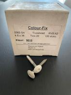Torx colour fix schroeven kleur wit, 4.8x38, Schroeven, Nieuw, Ophalen of Verzenden, Minder dan 50 mm