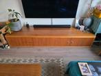 Vintage Notenhouten TV Meubel - Zeer Zwaar!, Huis en Inrichting, Kasten | Televisiemeubels, Gebruikt, 150 tot 200 cm, Vintage