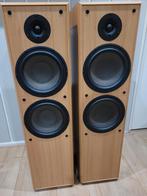 Jamo S-408 luidsprekers., Ophalen, Zo goed als nieuw, 120 watt of meer, Front, Rear of Stereo speakers