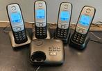 4 delig Gigaset A415A Telefoon - Compleet!, Ophalen of Verzenden, Gebruikt, 4 handsets of meer