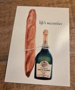 Taittinger champagne en stokbrood - 1988, Verzenden, 1980 tot heden, Ongelopen, Overige thema's