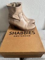 Shabbies Amsterdam dames lederen laarzen maat 40, Hoge laarzen, Shabbies Amsterdam, Beige, Ophalen of Verzenden