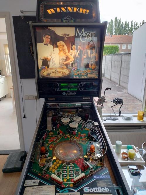 Monte Carlo flipperkast compleet met Topper, Verzamelen, Automaten | Flipperkasten, Gebruikt, Elektronisch, Flipperkast, Gottlieb