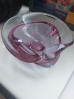 Retro glazen asbak rose, Antiek en Kunst, Antiek | Glas en Kristal, Ophalen of Verzenden